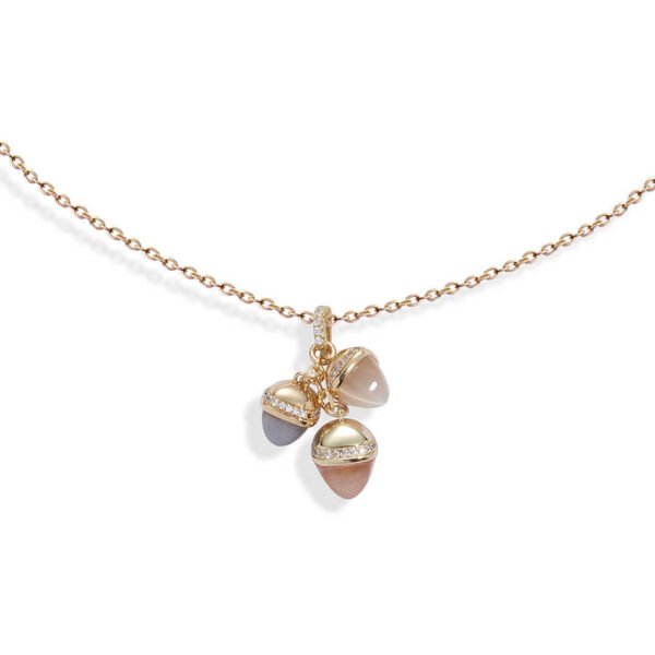 Collana Donna Boccadamo In Bronzo Dorato Doppio Filo Con 3 Pendenti Triangolari In Cristallo 3 - Verre Gioielli Collana Donna Boccadamo In Bronzo Dorato Doppio Filo Con 3 Pendenti Triangolari In Cristallo