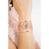 Bracciale Rigido Donna Boccadamo Jewels In Bronzo Rosato E Cristalli 1 Verre Gioielli - l'istituzione del gioiello