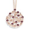 Collana Donna Boccadamo Jewels In Bronzo Rosato Con Decoro Pendente E Swarovski