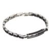 Bracciale Uomo Boccadamo Man In Acciaio Nero E Ceramica 1 - Verre Gioielli Bracciale Uomo Boccadamo Man In Acciaio Nero E Ceramica