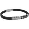 Bracciale Uomo Boccadamo Man In Caucciù E Piastra In Pvd Nero Con Zircone 1 - Verre Gioielli Bracciale Uomo Boccadamo Man In Caucciù E Piastra In Pvd Nero Con Zircone