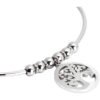 Bracciale Rigido Donna Mya Boccadamo In Acciaio Rodiato E Charm A Albero Della Vita 2 Verre Gioielli - l'istituzione del gioiello