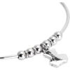 Bracciale Rigido Donna Mya Boccadamo In Acciaio Rodiato E Charm A Orsetto 1 Verre Gioielli - l'istituzione del gioiello