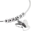 Bracciale Rigido Donna Mya Boccadamo In Acciaio Rodiato E Charm A Angelo 1 Verre Gioielli - l'istituzione del gioiello