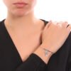 Bracciale Rigido Donna Mya Boccadamo In Acciaio Rodiato E Charm A Angelo 2 Verre Gioielli - l'istituzione del gioiello