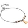 Bracciale Donna Mya Boccadamo In Acciaio Rodiato E Charms A Orsetto Placcato Oro Rosa