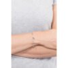 Bracciale Donna Mya Boccadamo In Acciaio Rodiato Con Cristalli Acquamarina E Foglioline Pendenti 1 Verre Gioielli - l'istituzione del gioiello