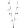 Collana Donna Mya Boccadamo In Acciaio Rodiato Con Diamanti Neri E Croci Pendenti 1 - Verre Gioielli Collana Donna Mya Boccadamo In Acciaio Rodiato Con Diamanti Neri E Croci Pendenti