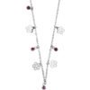 Collana Donna Mya Boccadamo In Acciaio Rodiato Con Ametista E Fiori Pendenti 1 - Verre Gioielli Collana Donna Mya Boccadamo In Acciaio Rodiato Con Ametista E Fiori Pendenti