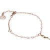 Bracciale Donna Mya Boccadamo In Bronzo Placcato Oro Rosa Con Cristalli Rosa E Charm A Cornetto