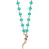 Collana Donna Mya Boccadamo In Bronzo Placcato Oro Rosa Con Cristalli Celesti E Charm A Cornetto 1 - Verre Gioielli Collana Donna Mya Boccadamo In Bronzo Placcato Oro Rosa Con Cristalli Celesti E Charm A Cornetto
