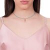 Collana Donna Mya Boccadamo In Bronzo Placcato Oro Rosa Con Cristalli Celesti E Charm A Cornetto 5 - Verre Gioielli Collana Donna Mya Boccadamo In Bronzo Placcato Oro Rosa Con Cristalli Celesti E Charm A Cornetto