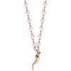 Collana Donna Mya Boccadamo In Bronzo Placcato Oro Rosa Con Cristalli Beige E Charm A Cornetto 1 - Verre Gioielli Collana Donna Mya Boccadamo In Bronzo Placcato Oro Rosa Con Cristalli Beige E Charm A Cornetto
