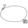 Bracciale Donna Mya Boccadamo In Acciaio Rodiato Con Charm A Cuore E Strass
