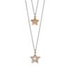 Collana Da Donna Mya Boccadamo In Acciaio Rodiato Doppio Filo Con Stelle Pendenti Con Zirconi 1 - Verre Gioielli Collana Da Donna Mya Boccadamo In Acciaio Rodiato Doppio Filo Con Stelle Pendenti Con Zirconi