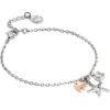 Bracciale Donna Mya Boccadamo In Acciaio Rodiato Con Charm A Stella Marina E Pesciolino Placcato Oro Rosa E Zircone 1 - Verre Gioielli Bracciale Donna Mya Boccadamo In Acciaio Rodiato Con Charm A Stella Marina E Pesciolino Placcato Oro Rosa E Zircone