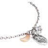 Bracciale Donna Mya Boccadamo In Acciaio Rodiato Con Charm A Gufetto E Mezza Luna Placcata Oro Rosa E Zircone 1 Verre Gioielli - l'istituzione del gioiello
