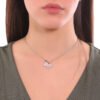 Collana Donna Mya Boccadamo In Acciaio Rodiato Con Pendente A Farfalla E Zircone Nero 1 Verre Gioielli - l'istituzione del gioiello