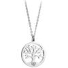 Collana Donna Mya Boccadamo In Acciaio Rodiato Con Pendente A Albero Della Vita E Zircone Bianco 1 - Verre Gioielli Collana Donna Mya Boccadamo In Acciaio Rodiato Con Pendente A Albero Della Vita E Zircone Bianco