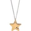 Collana Donna Mya Boccadamo In Acciaio Rodiato Con Charm A Stella Placcata Oro Rosa E Zircone Nero 4 - Verre Gioielli Collana Donna Mya Boccadamo In Acciaio Rodiato Con Charm A Stella Placcata Oro Rosa E Zircone Nero