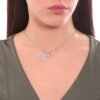 Collana Donna Mya Boccadamo In Acciaio Rodiato Con Charm A Albero Della Vita E Cuoricino Placcato Oro Rosa 2 Verre Gioielli - l'istituzione del gioiello