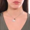 Collana Donna Mya Boccadamo In Acciaio Rodiato Con Charm A Quadrifoglio E Luna Placcata Oro Rosa 1 Verre Gioielli - l'istituzione del gioiello