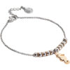 Bracciale Donna Mya Boccadamo In Acciaio Rodiato E Charms A Cavalluccio Marino Placcato Oro Rosa