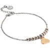 Bracciale Donna Mya Boccadamo In Acciaio Rodiato E Charms A Coccinella Placcato Oro Rosa