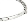 Bracciale Boccadamo Uomo Man In Acciaio E Targhetta Centrale 1 Verre Gioielli - l'istituzione del gioiello