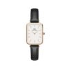 Orologio Daniel Wellington Donna Quadro Pressed Sheffield In Acciaio Rosato E Pelle