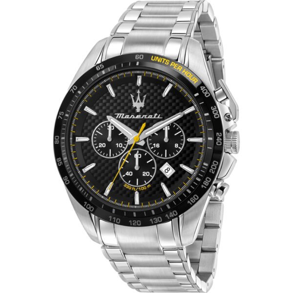 Orologio Uomo Maserati In Acciaio Cronografo Al Quarzo 3 - Verre Gioielli Orologio Uomo Maserati In Acciaio Cronografo Al Quarzo