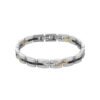Bracciale Uomo Bliss In Acciaio Con Pvd Nero E Dorato E Diamanti 0.05 Ct 2 - Verre Gioielli Bracciale Uomo Bliss In Acciaio Con Pvd Nero E Dorato E Diamanti 0.05 Ct 1 Verre Gioielli - l'istituzione del gioiello