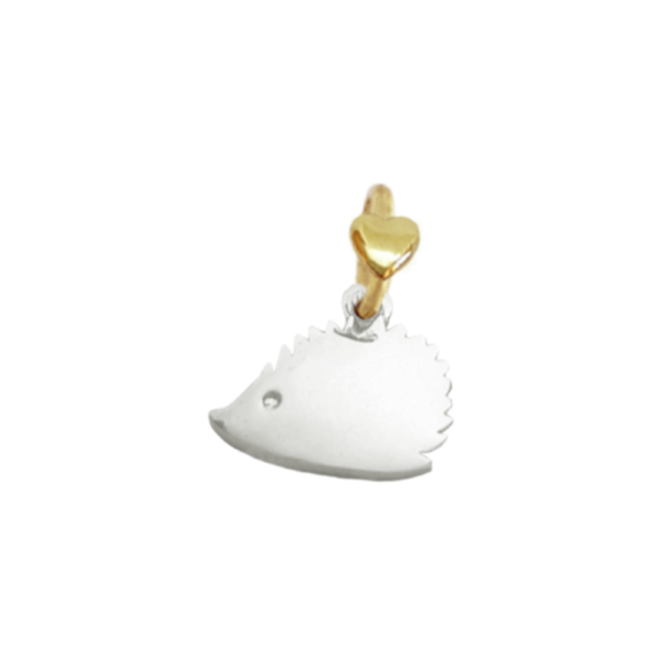Charm Dodo Mariani Riccio In Argento 925 E Contromaglia in Oro Giallo 9 Kt