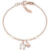 Bracciale Donna Amen In Argento 925 Rosato Portafortuna 1 Verre Gioielli - l'istituzione del gioiello