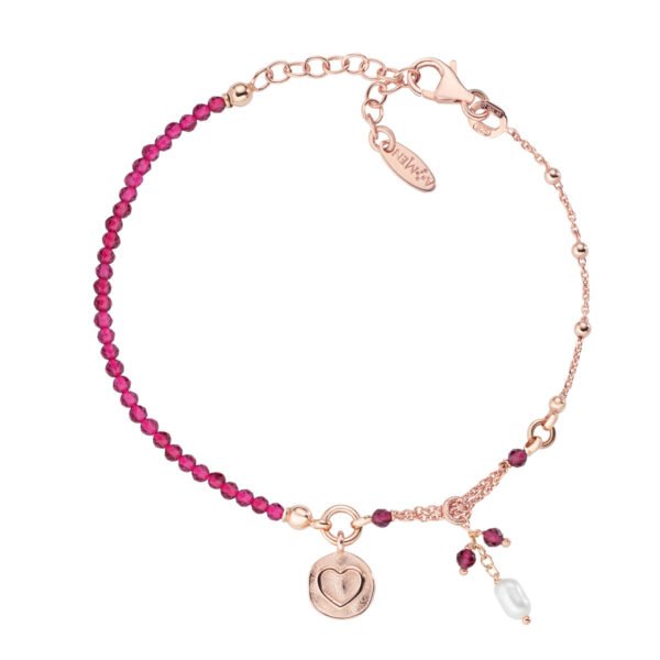 Bracciale Donna Amen In Argento 925 Con Perline E Perla Di Fiume