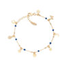 Bracciale Donna Amen In Argento 925 E Cristalli Blu Con Ciondoli