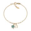 Bracciale Donna Amen In Argento 925 Dorato Con Madreperla E Portafortuna 2 - Verre Gioielli Bracciale Donna Amen In Argento 925 Dorato Con Madreperla E Portafortuna