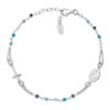 Bracciale Unisex Amen In Argento 925 Con Cristalli E Croce