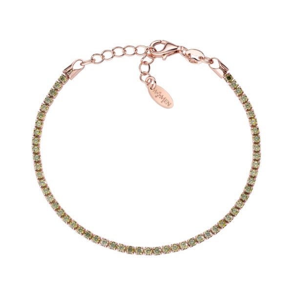 Bracciale Tennis Unisex Amen In Argento 925 Con Zirconi Verdi 3 - Verre Gioielli Bracciale Tennis Unisex Amen In Argento 925 Con Zirconi Verdi 1 Verre Gioielli - l'istituzione del gioiello
