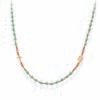 Collana Girocollo Donna Amen Rosario In Argento 925 Con Cristalli Verde Mare E Croce 2 - Verre Gioielli Collana Girocollo Donna Amen Rosario In Argento 925 Con Cristalli Verde Mare E Croce