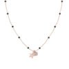 Collana Donna Amen In Argento 925 Con Cristalli Neri E Ciondoli 4 - Verre Gioielli Collana Donna Amen In Argento 925 Con Cristalli Neri E Ciondoli