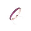 Anello Donna Amen In Argento 925 Rosè E Zirconi Rubino