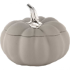 Scatola Argenesi Zucca In Resina Grigia E Argento 925