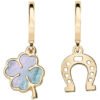 Orecchini Donna Amen In Argento 925 E Madreperla Verde
