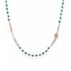 Collana Girocollo Donna Amen Rosario In Argento 925 Con Cristalli Verde E Croce 2 - Verre Gioielli Collana Girocollo Donna Amen Rosario In Argento 925 Con Cristalli Verde E Croce