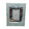 Album Portafoto Nascita Atelier Con Fantasia Celeste E Argento Laminato