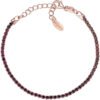 Bracciale Donna Tennis Amen In Argento 925 Rosato E Zirconi Rossi 2 - Verre Gioielli Bracciale Donna Tennis Amen In Argento 925 Rosato E Zirconi Rossi 1 Verre Gioielli - l'istituzione del gioiello