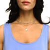 Collana Donna Mya Boccadamo In Acciaio Con Croce Pendente E Strass 1 Verre Gioielli - l'istituzione del gioiello