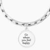 Bracciale Donna Kidult In Acciaio E Ciondolo Satinato Con Cristallo 7 - Verre Gioielli Bracciale Donna Kidult In Acciaio E Ciondolo Satinato Con Cristallo 3 Verre Gioielli - l'istituzione del gioiello