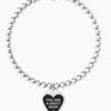Bracciale Donna Kidult Elastico Con Sfere In Acciaio Con Ciondolo E Cristallo 7 - Verre Gioielli Bracciale Donna Kidult Elastico Con Sfere In Acciaio Con Ciondolo E Cristallo 3 Verre Gioielli - l'istituzione del gioiello